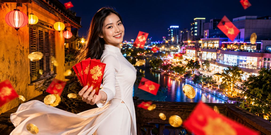 Trò chơi có thưởng đặc biệt tại Hội An trong lễ hội áo dài truyền thống